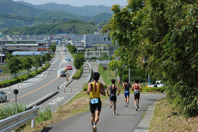 天草市内を見下ろすランコース